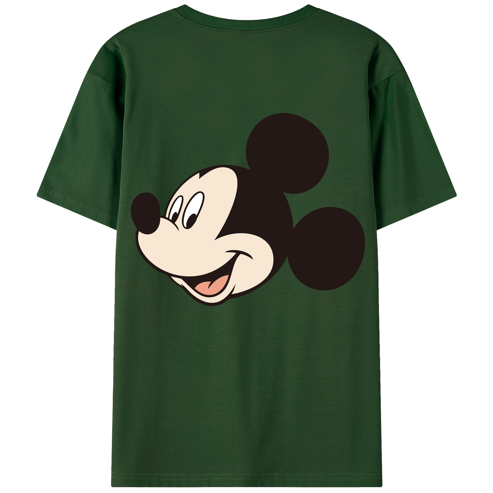 （画像用） ミッキーマウス Mickey Mouse 綿100％半袖Tシャツ（背面プリント）